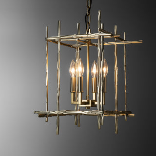 Tura Tura 4-Light Small Chandelier in Modern Brass