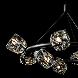 Gatsby Gatsby 9-Light Ring Pendant in Black