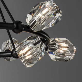 Gatsby Gatsby 9-Light Ring Pendant in Black