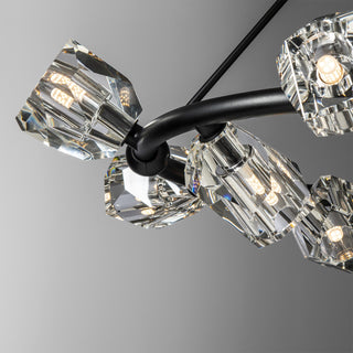 Gatsby Gatsby 9-Light Ring Pendant in Black