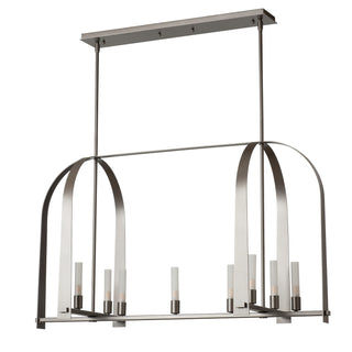 Triomphe Triomphe 9-Light Linear Pendant in Dark Smoke