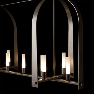 Triomphe Triomphe 9-Light Linear Pendant in Dark Smoke