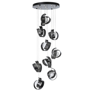 Riza Riza 9-Light Pendant in Ink
