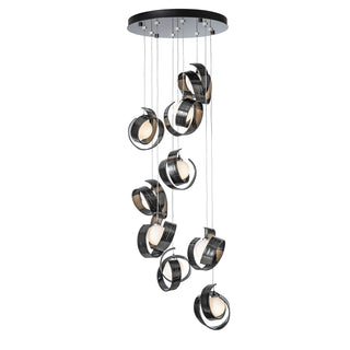 Riza Riza 9-Light Pendant in Ink