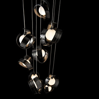 Riza Riza 9-Light Pendant in Ink