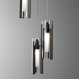 Exos Glass Exos Glass 5-Light Pendant in Black