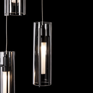 Exos Glass Exos Glass 5-Light Pendant in Black