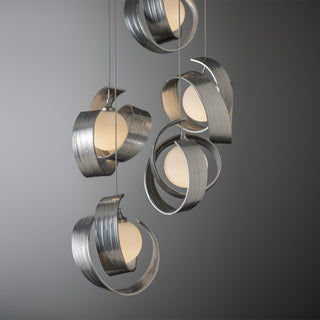 Riza Riza 5-Light Pendant in Sterling