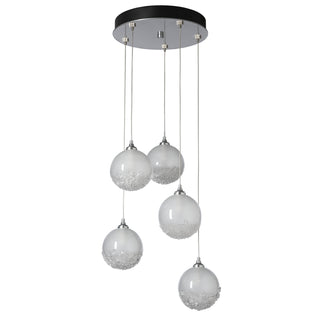 Fritz Fritz Globe 5-Light Pendant in Sterling