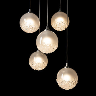 Fritz Fritz Globe 5-Light Pendant in Sterling