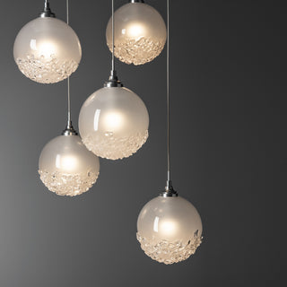 Fritz Fritz Globe 5-Light Pendant in Sterling