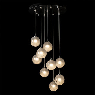 Fritz Fritz Globe 9-Light Pendant in Sterling