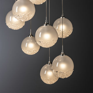 Fritz Fritz Globe 9-Light Pendant in Sterling