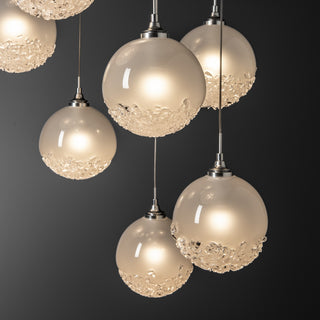 Fritz Fritz Globe 9-Light Pendant in Sterling