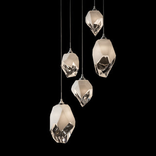 Chrysalis Chrysalis 5-Light Mixed Crystal Pendant in White