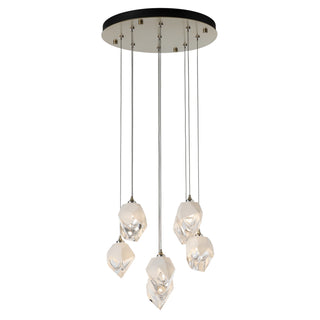 Chrysalis Chrysalis 9-Light Small Crystal Pendant in Modern Brass