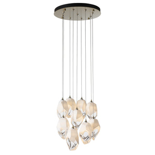 Chrysalis Chrysalis 9-Light Large Crystal Pendant in Modern Brass