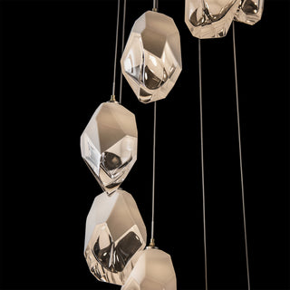 Chrysalis Chrysalis 9-Light Large Crystal Pendant in Modern Brass