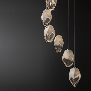 Chrysalis Chrysalis 9-Light Large Crystal Pendant in Modern Brass
