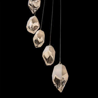 Chrysalis Chrysalis 9-Light Large Crystal Pendant in Modern Brass