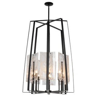Arc Arc 8-Light Tall Pendant in Black