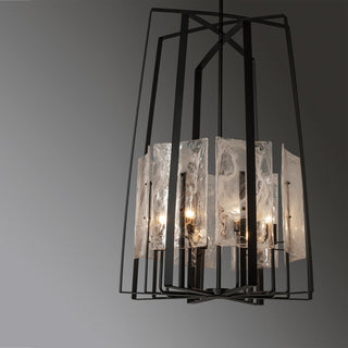 Arc Arc 8-Light Tall Pendant in Black