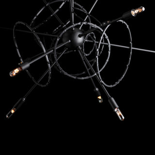 Olympus Olympus 12-Light Starburst Pendant in Black