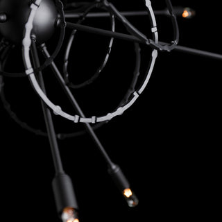 Olympus Olympus 12-Light Starburst Pendant in Black
