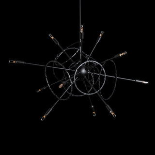 Olympus Olympus 12-Light Starburst Pendant in Black