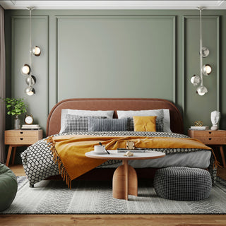 Brooklyn Brooklyn 4-Light Double Shade Vertical Pendant in Modern Brass