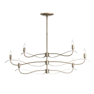 Willow Willow 6-Light Small Chandelier in Vintage Platinum