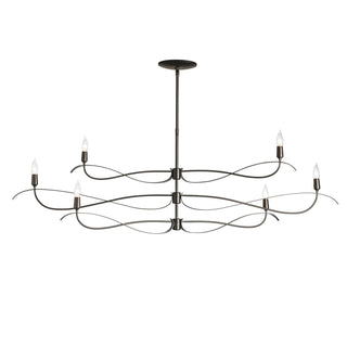 Willow Willow 6-Light Large Chandelier in Dark Smoke