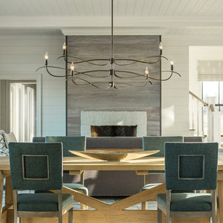 Willow Willow 6-Light Large Chandelier in Dark Smoke