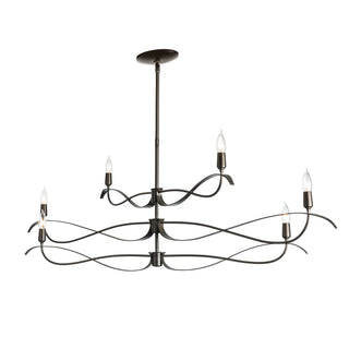 Willow Willow 6-Light Large Chandelier in Dark Smoke