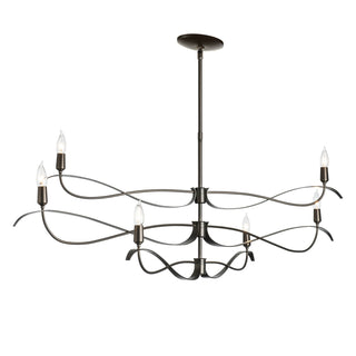 Willow Willow 6-Light Large Chandelier in Dark Smoke