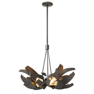 Corona Corona Brass Accent Pendant in Dark Smoke