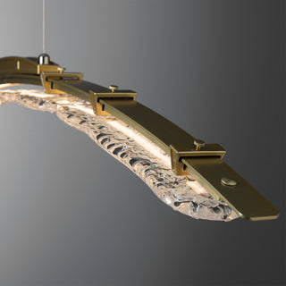 Glissade Glissade Large LED Pendant in Modern Brass