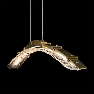 Glissade Glissade Large LED Pendant in Modern Brass
