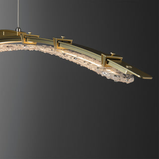 Glissade Glissade Large LED Pendant in Modern Brass