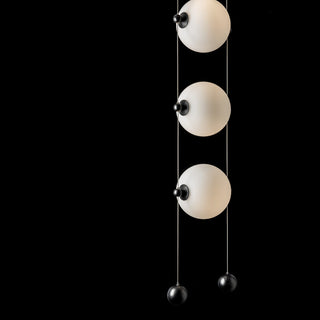 Abacus Abacus 3-Light LED Pendant in Black