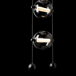 Abacus Abacus 3-Light LED Pendant in Black