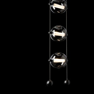 Abacus Abacus 3-Light LED Pendant in Black
