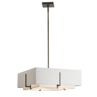 Exos Exos Square Double Shade Pendant in Dark Smoke