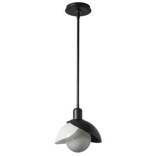Brooklyn Brooklyn Double Shade Art Glass Mini Pendant in Oil Rubbed Bronze