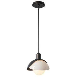 Brooklyn Brooklyn Double Shade Art Glass Mini Pendant in Oil Rubbed Bronze