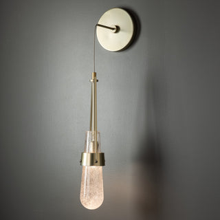 Link Link Blown Glass Low Voltage Sconce in Modern Brass