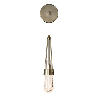 Link Link Blown Glass Low Voltage Sconce in Modern Brass