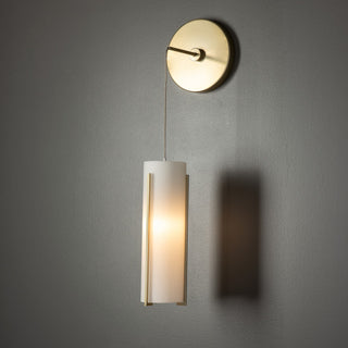 Exos Glass Exos Glass Mini Low Voltage Sconce in Modern Brass