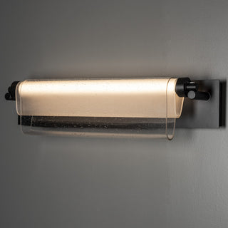 Draped Glass Draped Glass LED Bath Bar in Black