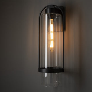 Alcove Alcove Large Outdoor Sconce in Coastal Black